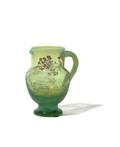 An Emile Galle Enameled Cameo Opalescent Glass Pitcher