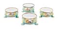 A Set of Four English Enameled Salts