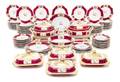 An Extensive Chamberlains Worcester Porcelain Dinner Service