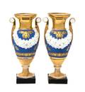 A Pair of Continential Porcelain Vases