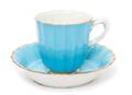 A Worcester Porcelain Coffee Cann and Saucer