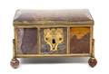 A French Gilt Metal Mounted Agate Casket