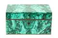 A Malachite Veneered Casket