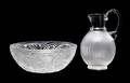 Two Lalique Molded and Frosted Glass Articles