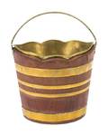 A Regency Mahogany Brass Bound Kindling Bucket