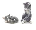 Two Royal Copenhagen Cat Figures