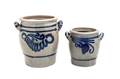 A Pair of SaltGlazed Stoneware Crocks