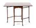 A Queen Anne Style Walnut Drop Leaf Spider Leg Occasional Table