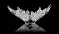 A Lalique Molded and Frosted Glass Center Bowl