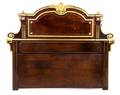 An Empire Style Gilt Bronze Mounted Mahogany Headboard