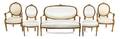 A Louis XVI Style Giltwood Parlor Suite