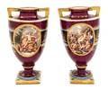 A Pair of Royal Vienna Porcelain Urns