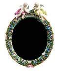 A Meissen Porcelain Mirror
