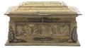 A Continental Gilt Bronze Table Casket