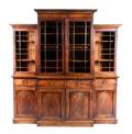 A George III Mahogany Breakfront Bookcase