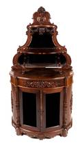 An American Victorian Rosewood Etagere Cabinet