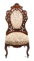 An American Victorian Rosewood Side Chair