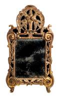 A Louis XV Provincial Giltwood Mirror
