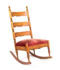An American Maple Ladder Back Rocking Chair