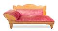 An American Oak Fainting Couch
