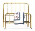 A Brass Spindle Bed and Quilt