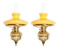 A Pair of American Brass Sconces