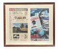Two Framed News Articles Pertaining to Caribou Ranch