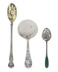 Three Silver Small Serving Spoons