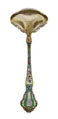 An American SilverGilt Enamel Sauce Ladle