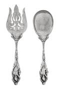 An American Silver TwoPiece Salad Serving Set