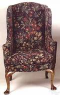English Queen Anne mahogany wing chair ca 1730
