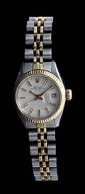 A Stainless Steel and Yellow Gold Ref 6916 Oyster Perpetual Wristwatch Rolex