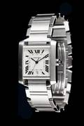 A Stainless Steel Ref 2302 Tank Francaise Wristwatch Cartier