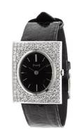 An 18 Karat White Gold and Diamond Ref 918 Wristwatch Piaget