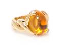 An 18 Karat Yellow Gold Citrine and Diamond Ring Chanel