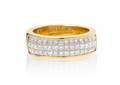 An 18 Karat Yellow Gold and Diamond Ring