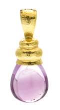 A 19 Karat Yellow Gold and Amethyst Pendant Elizabeth Locke