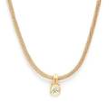 An 18 Karat Yellow Gold and Colored Diamond Pendant Necklace