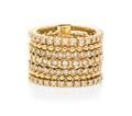 An 18 Karat Yellow Gold and Diamond Stacking Ring Carla Amorim