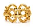 An 18 Karat Yellow Gold Bamboo Link Bracelet