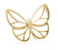 An 18 Karat Yellow Gold and Diamond Butterfly Brooch Van Cleef  Arpels