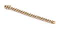 A 14 Karat Yellow Gold Curb Link Bracelet