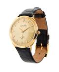 A 14 Karat Yellow Gold Wristwatch Lucien Piccard Circa 1961