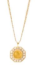 A 14 Karat Yellow Gold Diamond and US 5 Liberty Coin Pendant