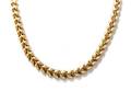 A 14 Karat Yellow Gold Leaf Motif Chain Necklace