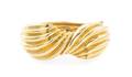 A 14 Karat Yellow Gold Hinged Bangle Bracelet