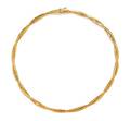 A 14 Karat Yellow Gold Omega Necklace