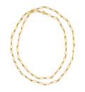 An 18 Karat Yellow Gold Fancy Link Longchain