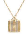 An Art Deco Yellow Gold and Platinum Locket