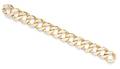 A 14 Karat Yellow Gold Flattened Curb Link Bracelet